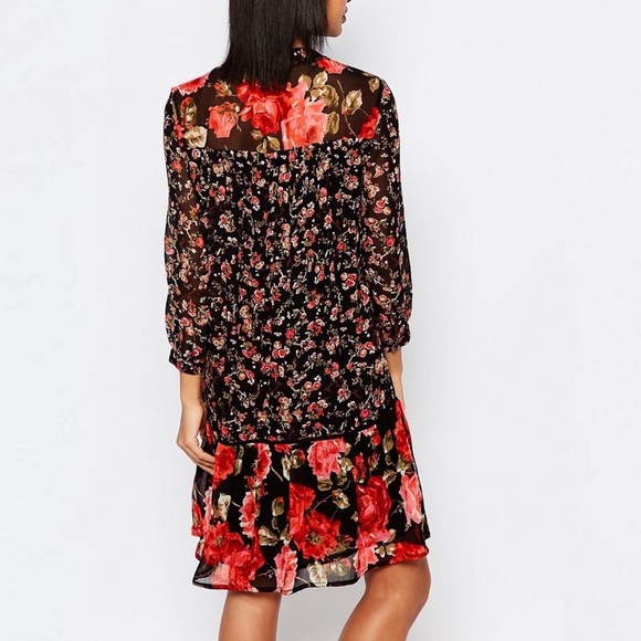 FRENCH CONNECTION Anastasia Mix Floral Smock Dress - Picture 3 of 10
